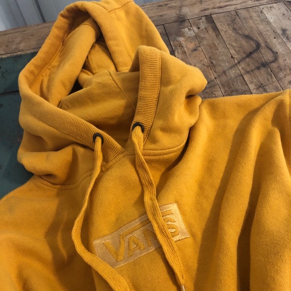 Vans Tops - Vans cropped sweatshirt, yellow, sz M